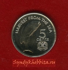 5 центов 1995 года Фиджи